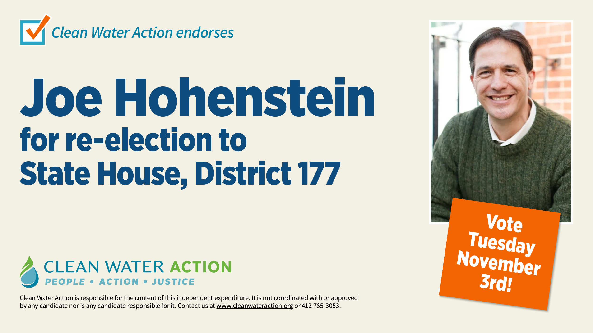 Joe Hohenstein, State House, Dist 177 