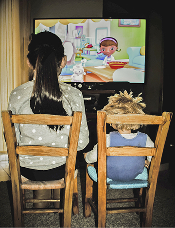 Watching TV